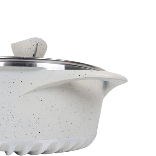 قدر طهي عالي الجودة 28 سم قاعدة 5 ملي