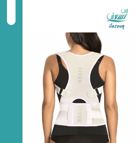 حزام ومشد مغناطيسي داعم لمنطقه الظهر والأكتاف ومصح...