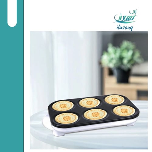 ماكينة صنع الكريب و البان كيك 6 قطع