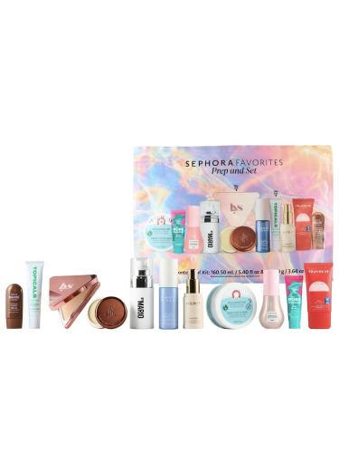 Prep & set makeup & skin care set