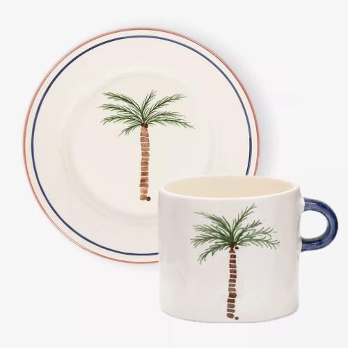 Palm Tree Plate&mug