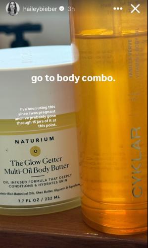 Hailey bieber’s body care