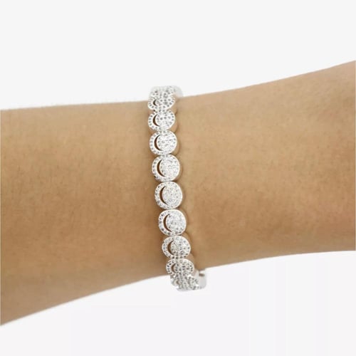Lisa Gozlan The pavé the happy face bracelet