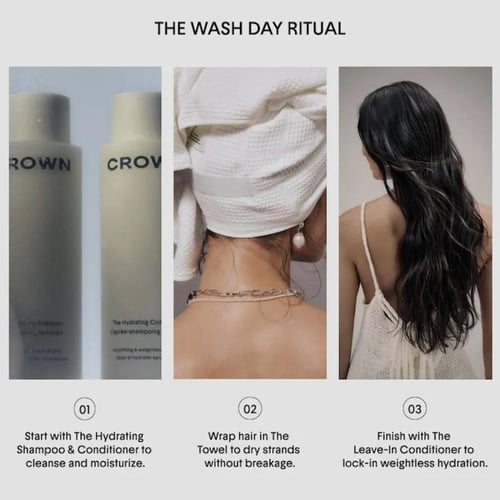 Crown affair shampoo and conditioner