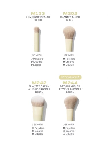 Morphe buttery blends 4 face brush set