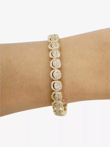 Lisa Gozlan The Pavé happy face Bracelet