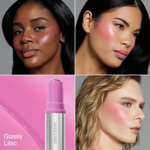 Haus labs glassy lip + cheek blush stick