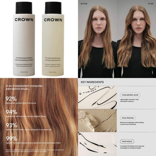 Crown affair shampoo and conditioner