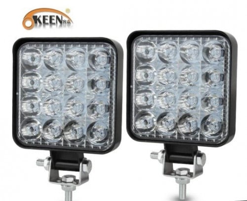 كشافات حجم صغير 48واط(السعر شامل حبتين) تدعم 12فول...