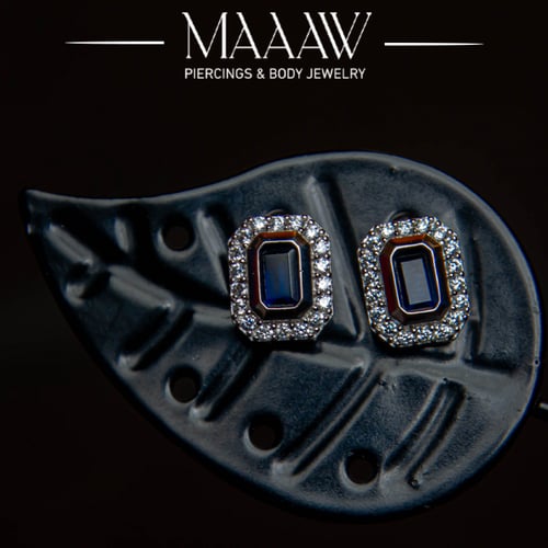 أقراط فضة موديل 9197