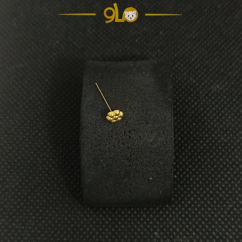 زمام بيرسينج ذهب وردة سادة 5 ( 4.7mm)