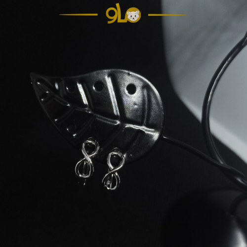 أقراط فضة 925s حلقة انفينتي موديل 9108