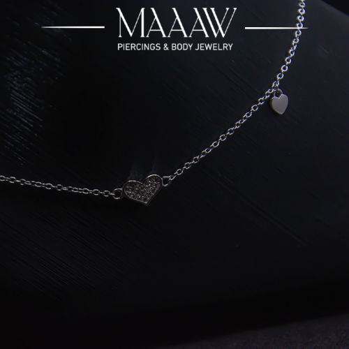 خلخال فضة 925s قلوب موديل 9209