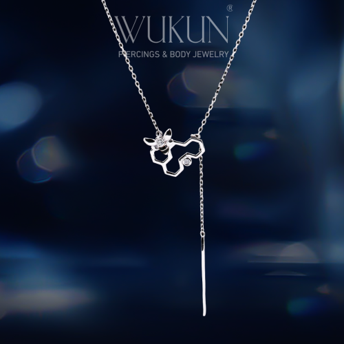 سلسال فضة عيار 925 خلية ونحلة