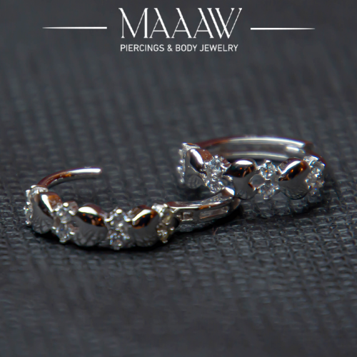 أقراط فضة 925s موديل 9200