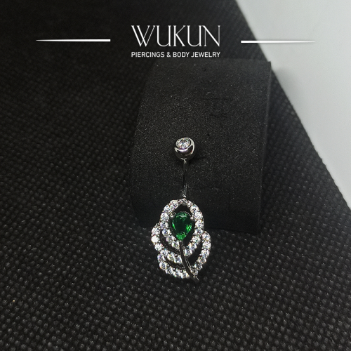 حلق بيرسينج فضة 925 للسرة موديل 9237