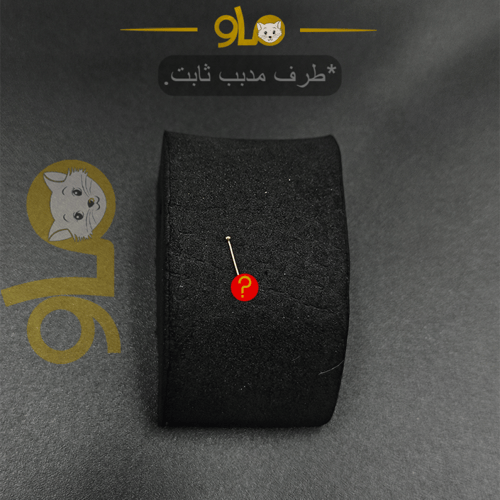 زمام بيرسينج ذهب عيار 18K دائرة صغيرة بنقشة