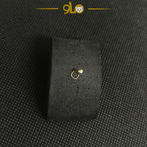 زمام بيرسينج ذهب عيار 18k دائرة صغيرة جداً