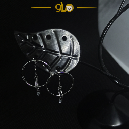 أقراط فضة موديل 9106