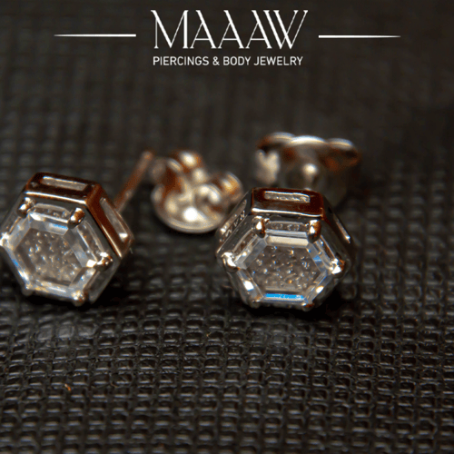 أقراط فضة موديل 9194