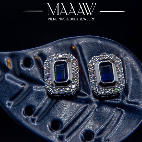 أقراط فضة موديل 9197