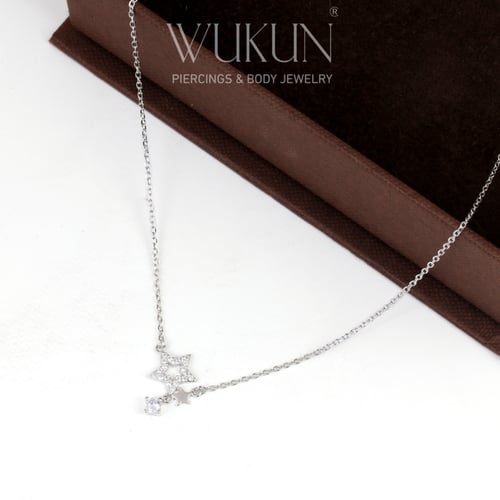 سلسال فضة عيار 925 نجمتين