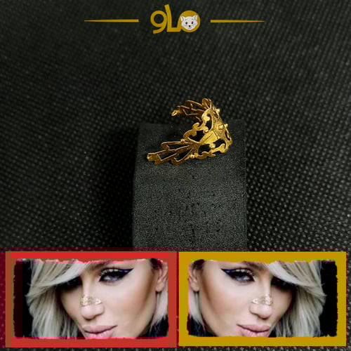 خاتم الانف ذهب عيار 18K nose cuff