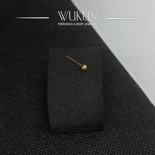 زمام بيرسينج ذهب عيار 18 كرة كبيرة