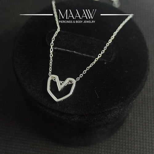 سلسال فضة قلب مميز موديل 949