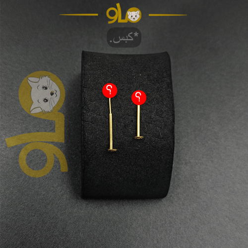 زمام بيرسينج ذهب عيار 18K بشكل حبة لؤلؤ كبير