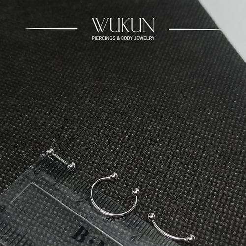 حلق فضة 925s ثلاث قطع مفردة موديل 9235