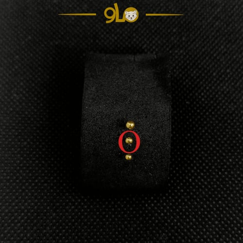 زمام بيرسينج ذهب عيار 18K كرة صغيرة