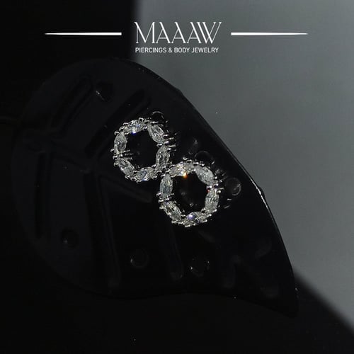 أقراط فضة 925s موديل 9173