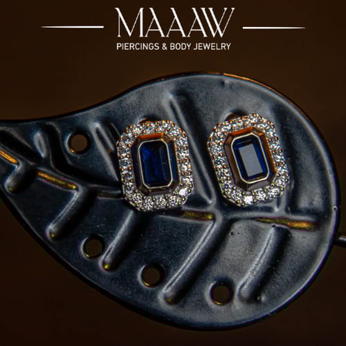 أقراط فضة موديل 9197