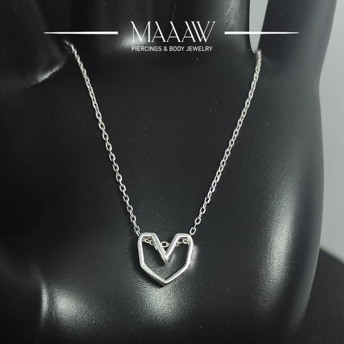 سلسال فضة قلب مميز موديل 949