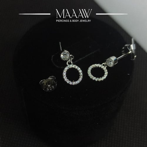 أقراط فضة 925s موديل 9172