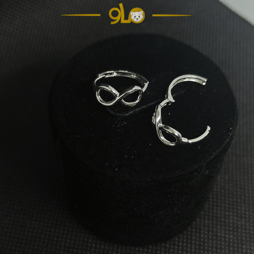 أقراط فضة 925s حلقة انفينتي موديل 9108