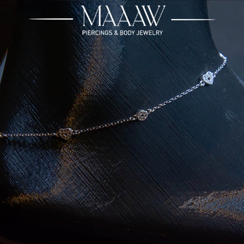 خلخال فضة 925s موديل 9234