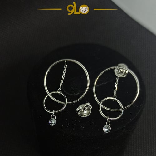 أقراط فضة موديل 9106