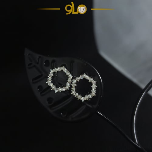 أقراط فضة موديل 9104