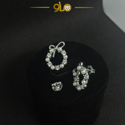 أقراط فضة موديل 9124