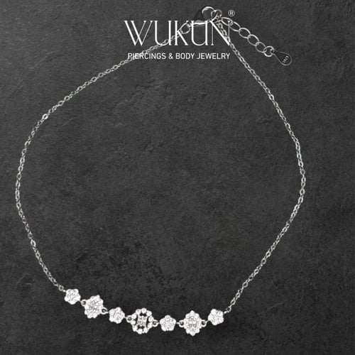 خلخال فضة 925s تويجات الورد