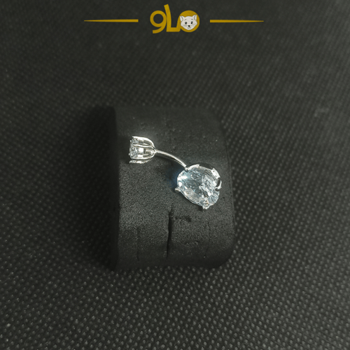 حلق بيرسينج فضة 925s للسرة موديل 914