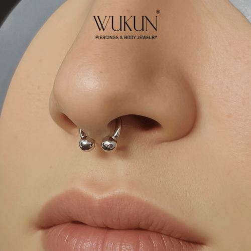 زمام بيرسينج فضة 925s حذوة الحصان