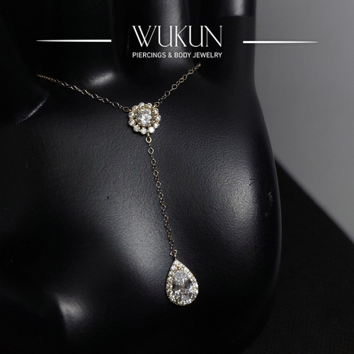 سلسال ذهب عيار 18K شكل مميز