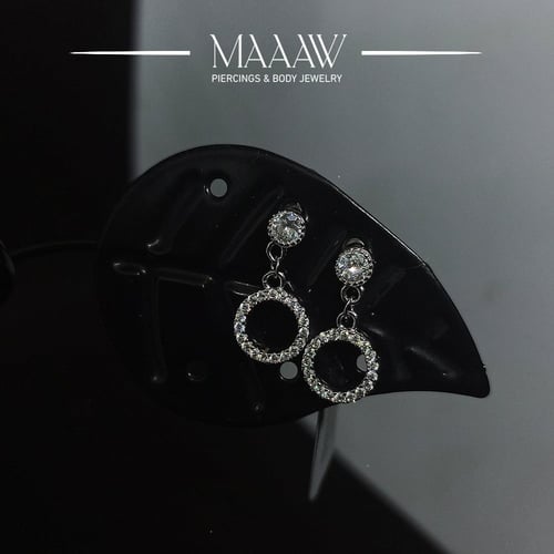 أقراط فضة 925s موديل 9172