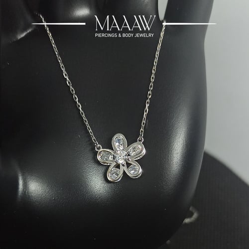 سلسال فضة وردة موديل 9170