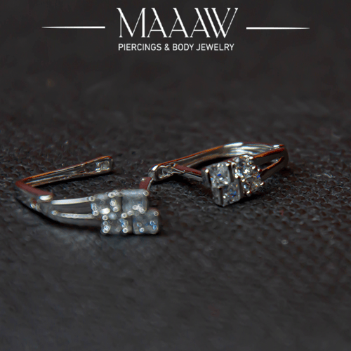 أقراط فضة موديل 9196