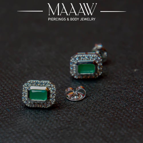 أقراط فضة موديل 9198