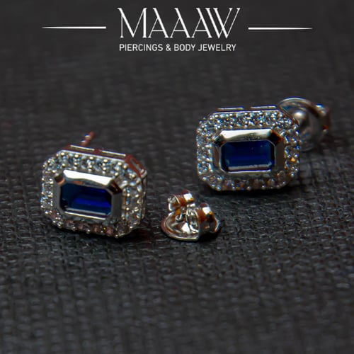 أقراط فضة موديل 9197